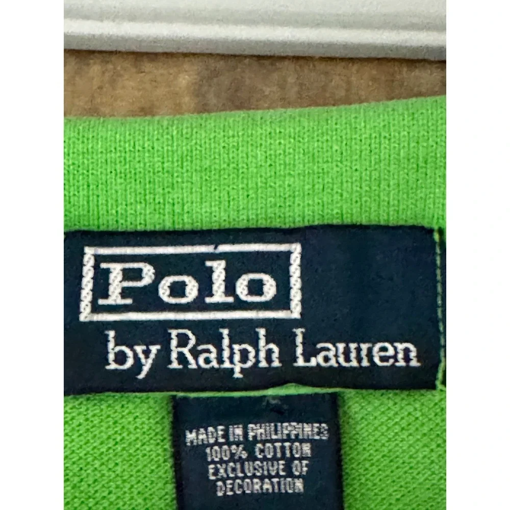 Polo Ralph Lauren Polo Shirt Mens 4XLT Green Short Sleeve Big & Tall Golf Casual